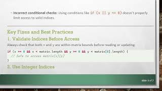 Fixing Cannot Read Properties of undefined in JavaScript 2D Matrix Indexing