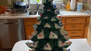 Mid week Surprise Vintage ceramic Christmas tree pick up