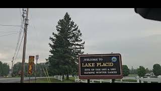 RDMVTL 40,207 ~ 6 6 2025 101 {MY TRAVEL STORY} RT 73 & VILLAGE SIGN @ LAKE PLACID , NY