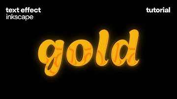 Gold Text Effect | Inkscape Tutorial