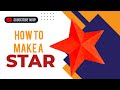How to make a Star 3D DIY Easy | Abhi Tech Tips