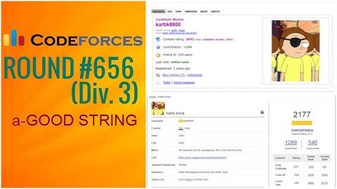 Codeforces Round #656 Problem D: a-Good String