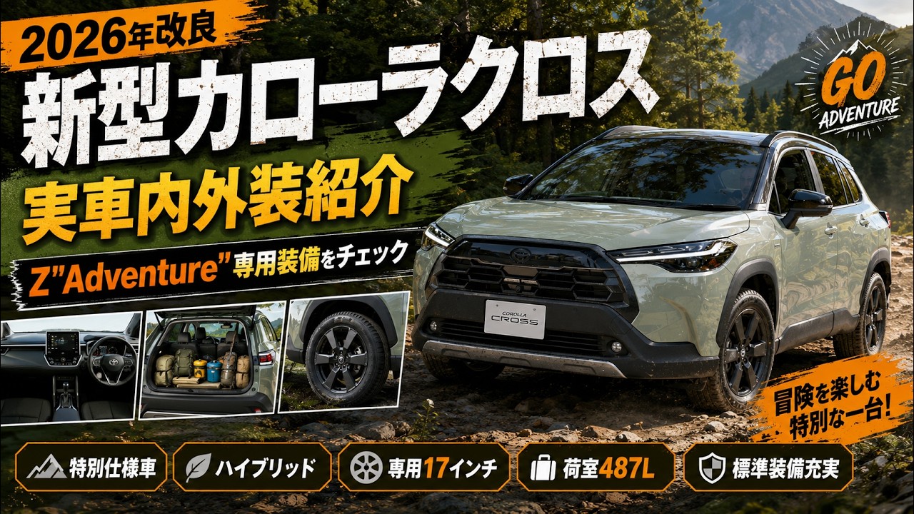 新型カローラクロス】Z“Adventure”実車内外装紹介！価格・特別装備