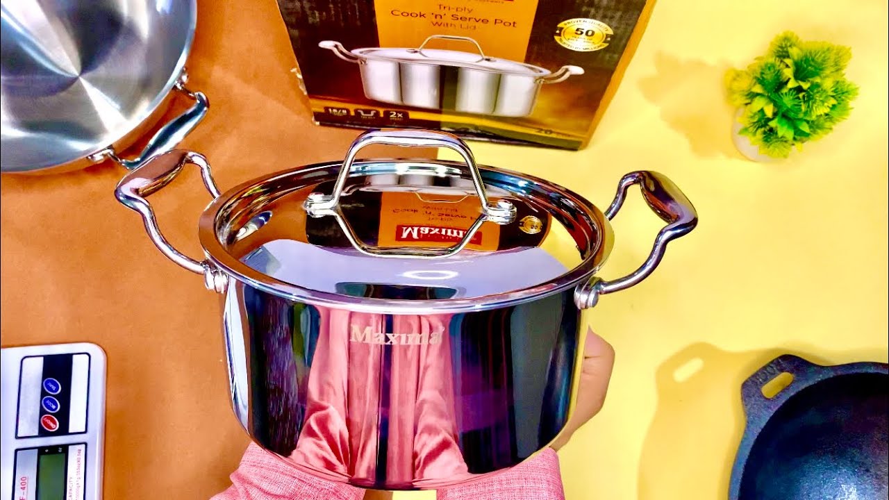 Triply Steel Biryani Pot Review Maxima Triply Stainless Steel Cook