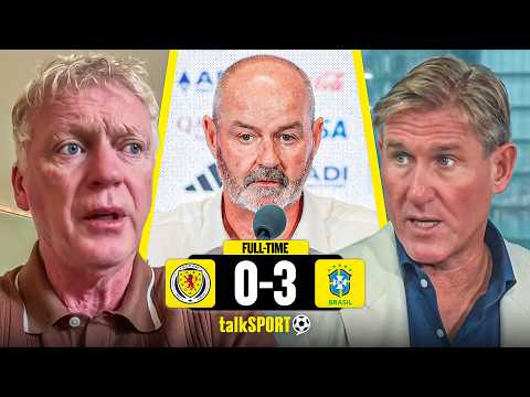 David Moyes EXAMINES Steve Clarke's 'GOING HOME' Interview after Scotland LOSE against Brazil!