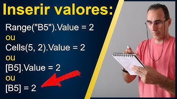 Inserir valores em células com Cells ou Range no VBA (Biblioteca VBA_02)