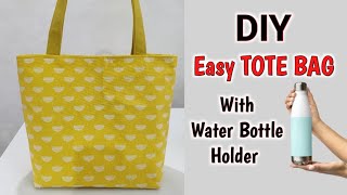 Customizable Felt Tote Bag Organizer, Purse Insert (Water Bottle Holder &  Zip Pocket & Detachable Pouch) - JennyKrafts