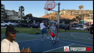 Professor vs Trash Talker 1v1 for $100.. EPIC beach court - Reaction