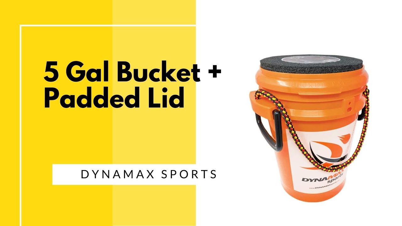 Dynamax 5 Gallon Bucket with Padded Seat Lid - Dynamax Sports