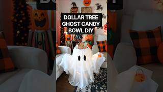 Dollar Tree Ghost Candy Bowl DIY!👻
