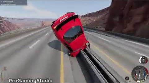 Satisfying Car Crash Game BeamNG Drive   HIGH SPEED JUMPS #7
