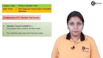 Data Input for Numerically Controlled Machines