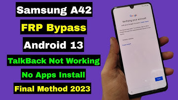Samsung A42 5G FRP Bypass Android 13 | Samsung A42 FRP Unlock/Reset Google Account Lock 2023