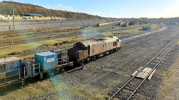 37401 "Mary Queen of Scots" and 68016 "Fearless" DRS RHTT Tyne yard-weatherall
