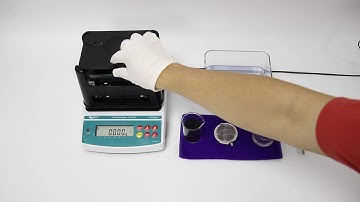 A full set of demo video of solid density meter , specific gravity balance AU-300S
