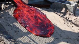 Watch real lava poured at Syracuse University