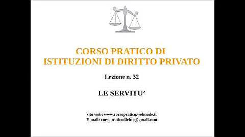 Che cos'è la servitù pubblica?