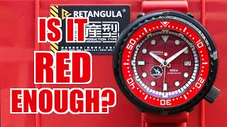 Rdunae Retangula R1 Zaku-II Titanium Automatic Review - Perth WAtch #411