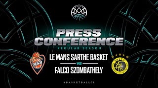 Le Mans Sarthe Basket v Falco Vulcano Szombathely - Press Conference | BCL 2023