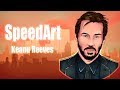 SpeedArt Keanu Reeves | Арт на графическом планшете