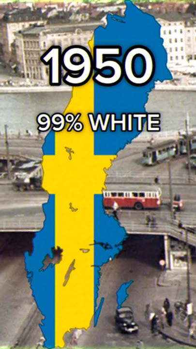 Sweden White Population #mapping #europe #geography #fypシ #demographics #history #sweden
