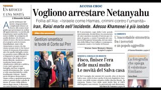 RASSEGNA STAMPA 21 MAGGIO 2024 QUOTIDIANI NAZIONALI ITALIANI  PRIME PAGINE DEI GIORNALI DI OGGI