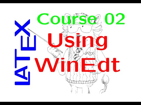 How to create a LaTeX project in WinEdt 5.5