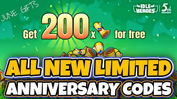 3 NEW ANNIVERSARY CODES | Idle Heroes 5th Anniversary 2021