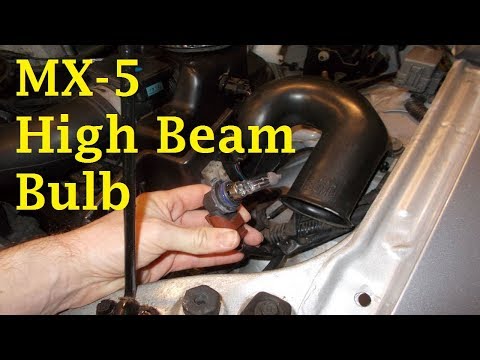 Mazda MX5 High Beam Light Bulb Change