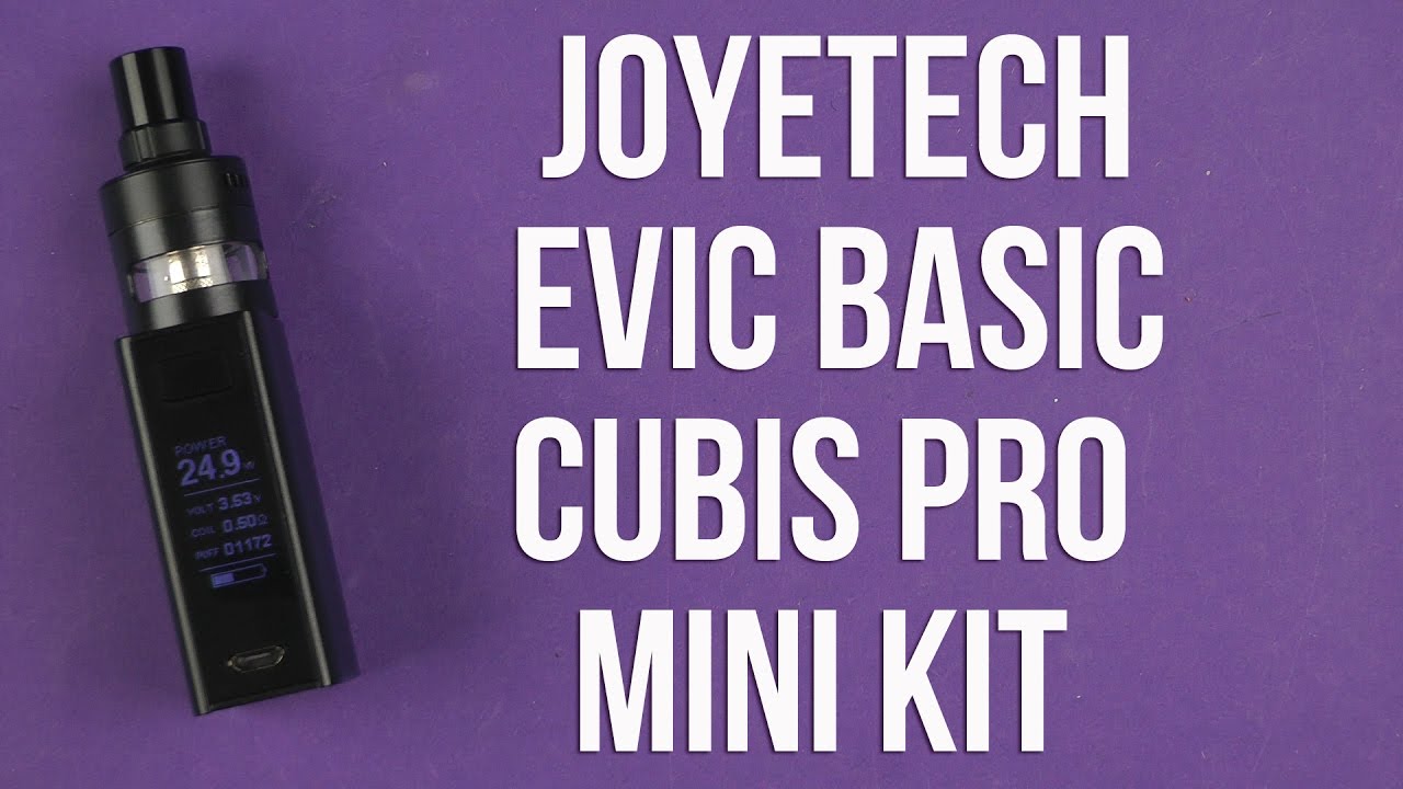 Распаковка Joyetech eVic Basic Cubis Pro Mini Kit Black JTEVBSCCUB
