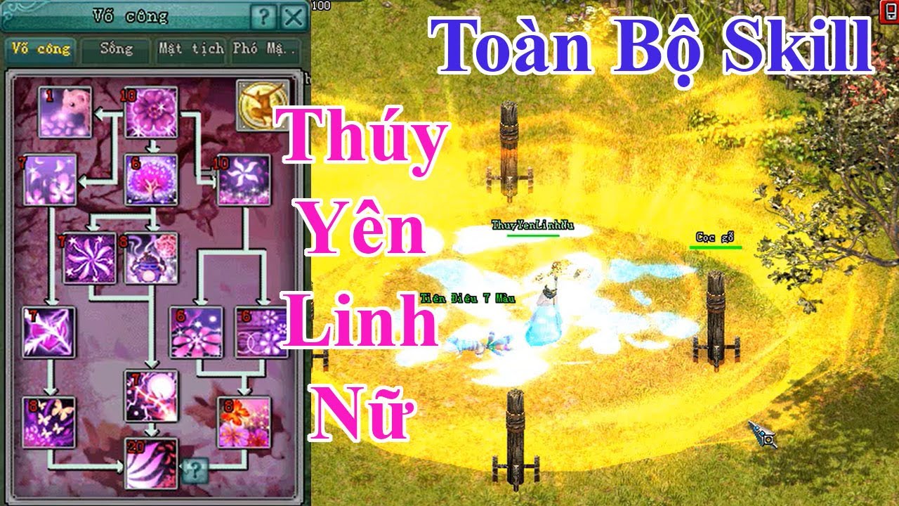 [VL2 Offline] - Tất cả chiêu thức Thúy Yên Linh Nữ - Võ Lâm 2