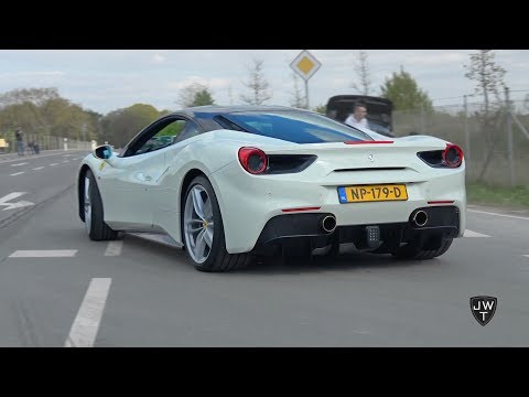 2017 Ferrari 488 GTB's In ACTION! REVS, Drag Race & More SOUNDS!