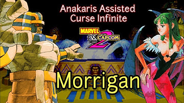 Marvel vs Capcom 2 (MVC2): Anakaris Assisted Curse Infinite (Loop) with Morrigan (Curse#7)