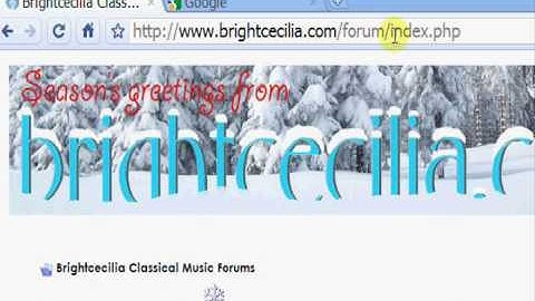 Brightcecilia Classical Music Forums: how to send a private message (PM)