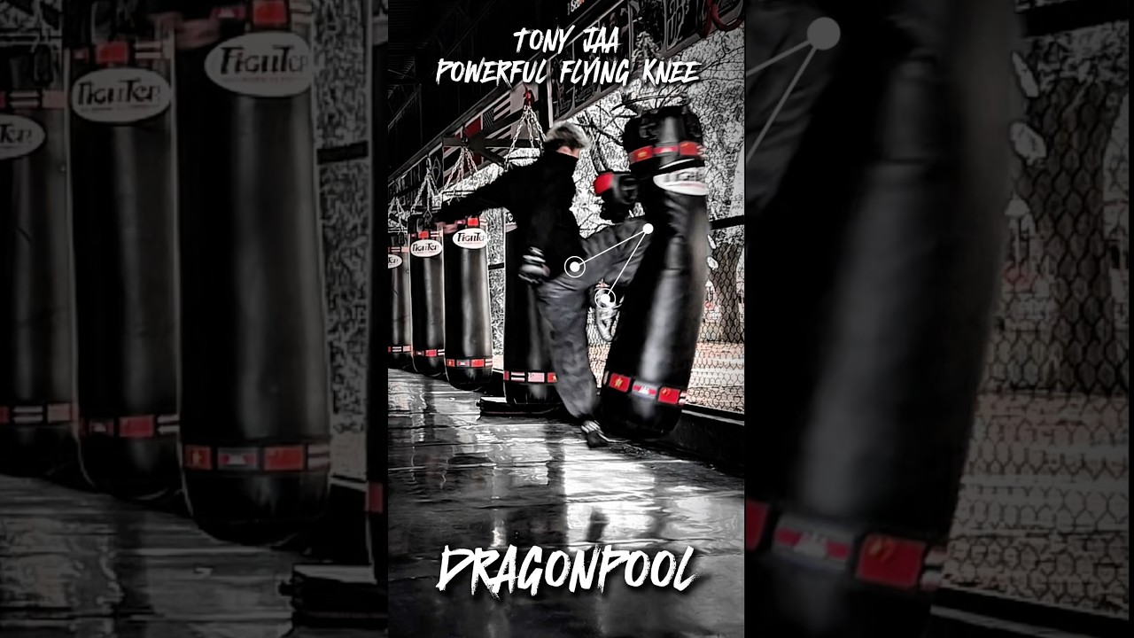 Powerful flying knee 