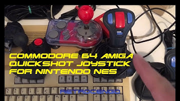 Commodore 64 Amiga quickshot joysticks for NES nintendo