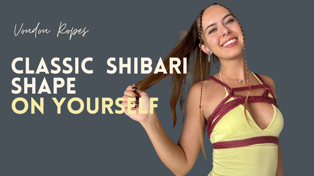 Красивая и простая нагрудная обвязка для шибари.