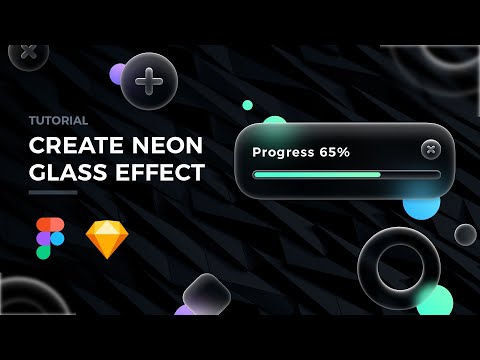 How to Create Neon Glass Effect - Figma & Sketch Tutorial