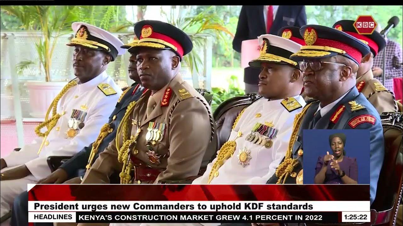 New KDF Commanders swornin, President urges them to uphold KDF
