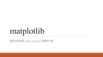 37.matplotlib-進階折線圖add_subplot()繪製子圖