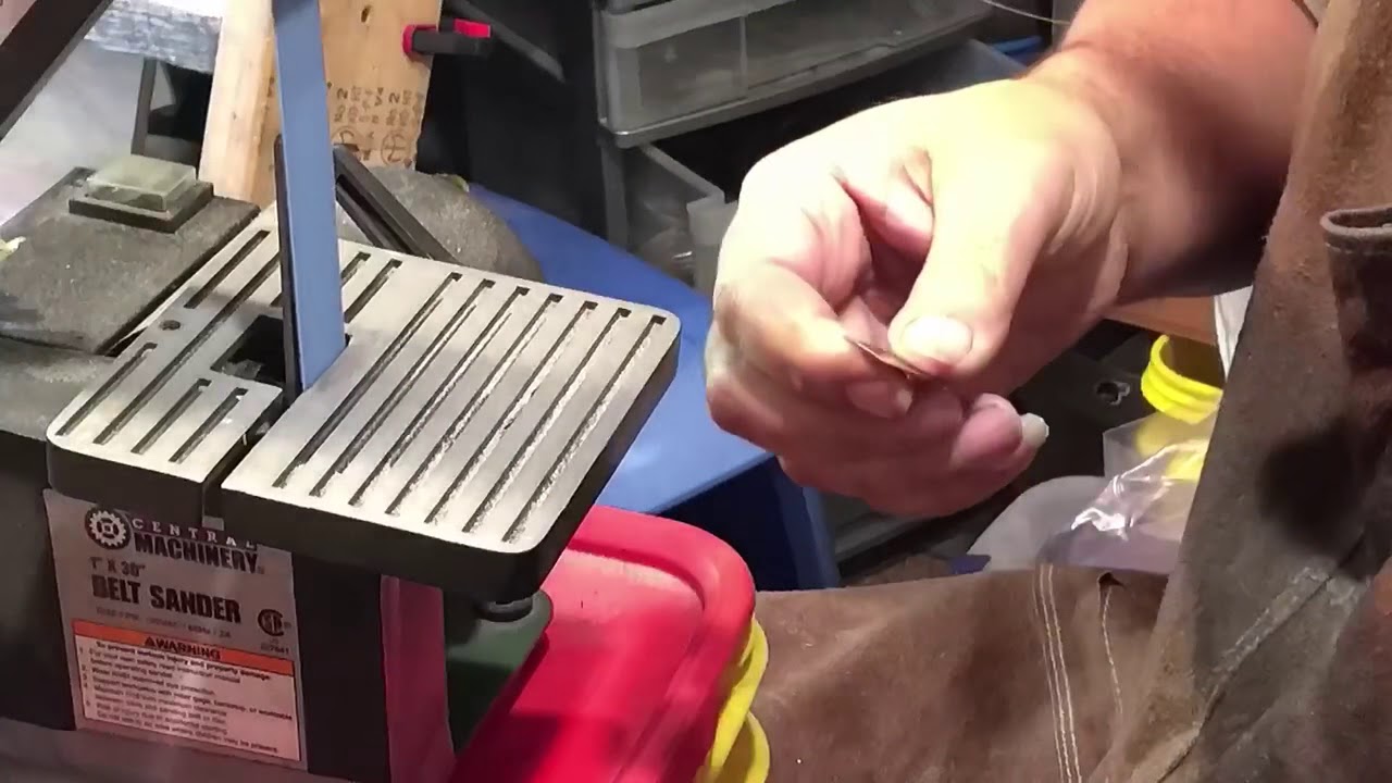 Our First Feather Bracelet from Silverplated Knives part 1