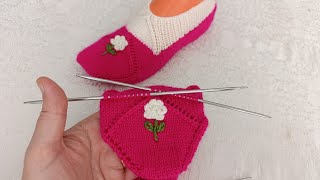 Yeni̇ Model Beşşiş Çiçekli Patik Yapılışı