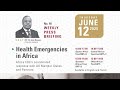 Special Briefing on Mpox and other Health Emergencies || June 12, 2025
