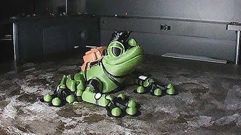 3D Print Timelapse - Bambu Lab P1S - Flexi Factory Special Ops Frog in 24 seconds