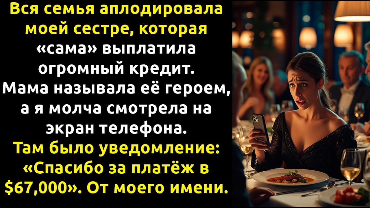 Моя семья аплодировала сестре-ОБМАНЩИЦЕ, пока я не показала им ОДНО сообщение в телефоне.