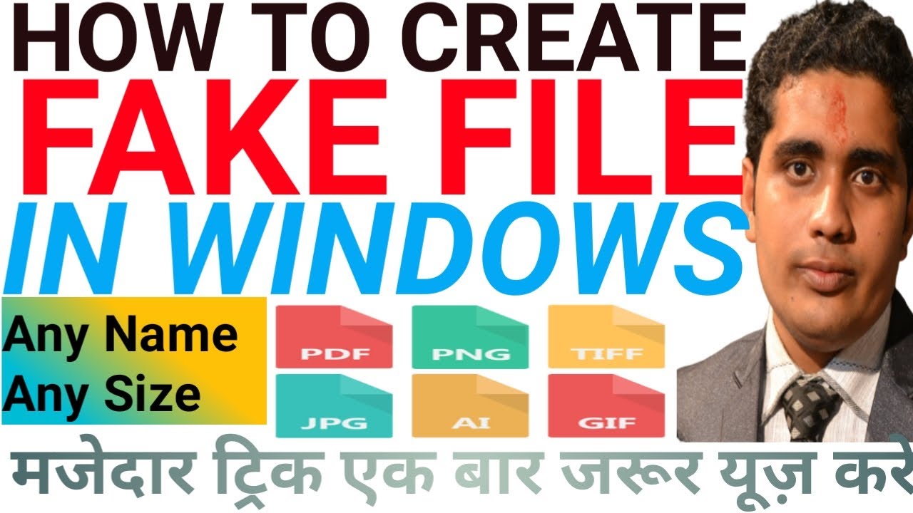 How To Create A Fake File Of Any Size | How to create Large Fake files ...