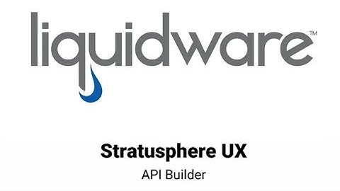Stratusphere UX API Builder