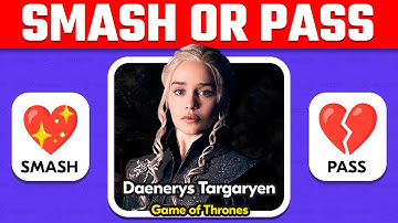 Smash or Pass - 100 Hottest Female Fictional Characters | Celebrity Quiz