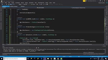 inserir, consultar e alterar dados com DataGridView. C Sharp