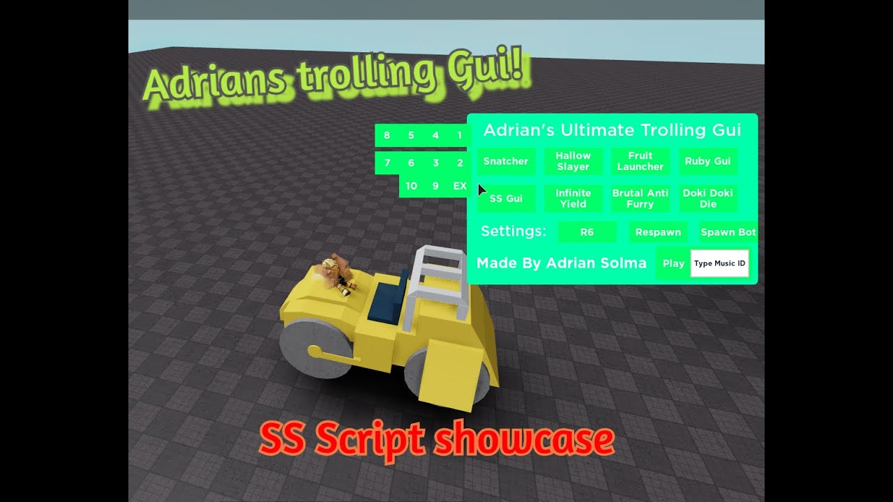 Adrians Utg Roblox Ss Script Showcase Youtube - roblox require scripts gui